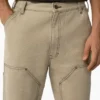Pantalones de lona de pato Double Knee con doble refuerzo en las rodillas y costuras en contraste, de corte holgado Pantalones de lona de pato Double Knee con doble refuerzo en las rodillas y costuras en contraste, de corte holgado