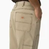 Pantalones de lona de pato Double Knee con doble refuerzo en las rodillas y costuras en contraste, de corte holgado Pantalones de lona de pato Double Knee con doble refuerzo en las rodillas y costuras en contraste, de corte holgado