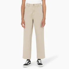 Pantalones de lona para mujer de corte regular
