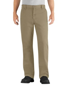 Pantalones de sarga de corte holgado resistentes al fuego