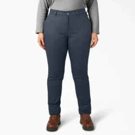 Pantalones de talle medio y corte ajustado para mujer tallas grandes