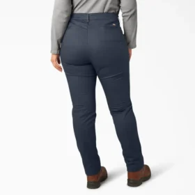 Pantalones de talle medio y corte ajustado para mujer tallas grandes