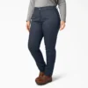 Pantalones de talle medio y corte ajustado para mujer tallas grandes