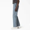 Pantalones de trabajo de corte regular y tinte único