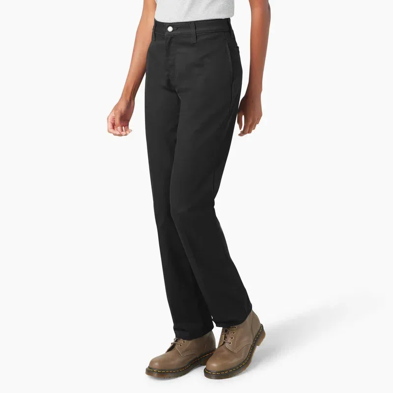 Pantalones de trabajo de pierna recta Super Flex para mujer Pantalones de trabajo de pierna recta Super Flex para mujer