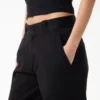 Pantalones de trabajo holgados teñidos en prenda 247 para mujer