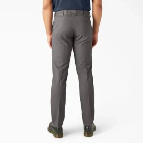 Pantalones de trabajo multiusos con corte ajustado y pernera cónica