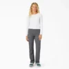 Pantalones frescos de corte recto holgado y con vuelta para mujer Pantalones frescos de corte recto holgado y con vuelta para mujer