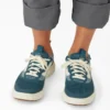 Pantalones frescos de corte recto holgado y con vuelta para mujer Pantalones frescos de corte recto holgado y con vuelta para mujer