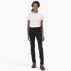 Pantalones pitillo de sarga de talle alto para mujer Pantalones pitillo de sarga de talle alto para mujer