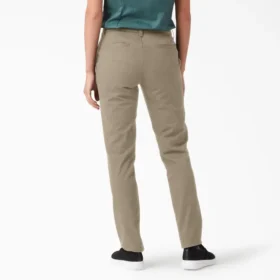 Pantalones pitillo de sarga para mujer