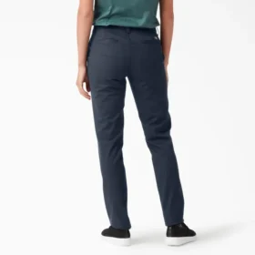 Pantalones pitillo de sarga para mujer