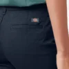 Pantalones pitillo de sarga para mujer