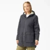 Parka de lona de algodón para mujer