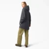 Parka de lona de algodón para mujer