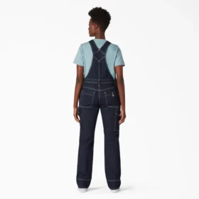 Petos de denim con doble refuerzo en las rodillas para mujer