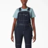 Petos de denim con doble refuerzo en las rodillas para mujer
