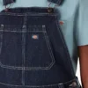 Petos de denim con doble refuerzo en las rodillas para mujer