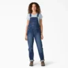 Petos de denim de corte boyfriend para mujer