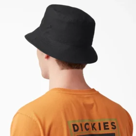 Sombrero de pescador de lona con logotipo en letra cursiva