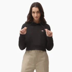 Sudadera con capucha corta Oakport para mujer