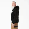 Sudadera con capucha de felpa con logotipo en letra cursiva Sudadera con capucha de felpa con logotipo en letra cursiva