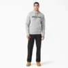 Sudadera con capucha de felpa con logotipo en letra cursiva Sudadera con capucha de felpa con logotipo en letra cursiva