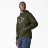 Sudadera con capucha repelente al agua y logotipo de camuflaje
