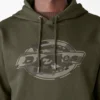 Sudadera con capucha repelente al agua y logotipo de camuflaje