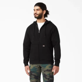 Sudadera con capucha y cremallera de forro polar de peso medio
