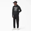 Sudadera con capucha y cuello de vaca desgastado Sudadera con capucha y cuello de vaca desgastado