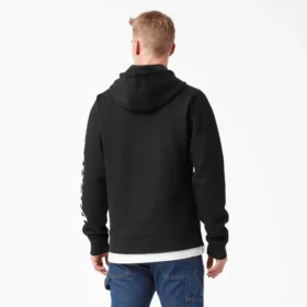 Sudadera con capucha y logotipo en la manga, repelente al agua