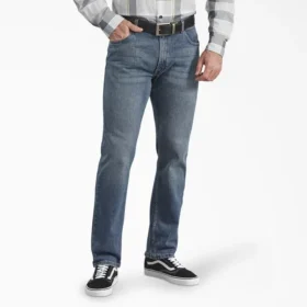 Vaqueros de denim de 5 bolsillos, corte recto y ajuste regular de la serie X de Dickies Vaqueros de denim de 5 bolsillos, corte recto y ajuste regular de la serie X de Dickies
