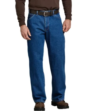 Vaqueros de denim de corte holgado para carpinteros