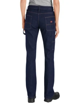 Vaqueros de denim de estilo carpintero industrial de corte holgado para mujer