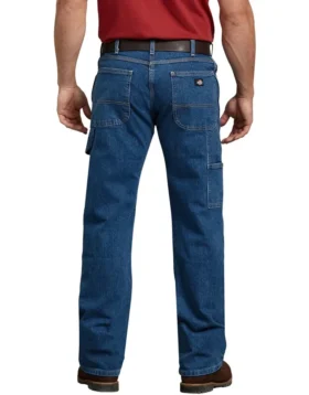 Vaqueros de denim para carpinteros de corte recto y ajuste relajado